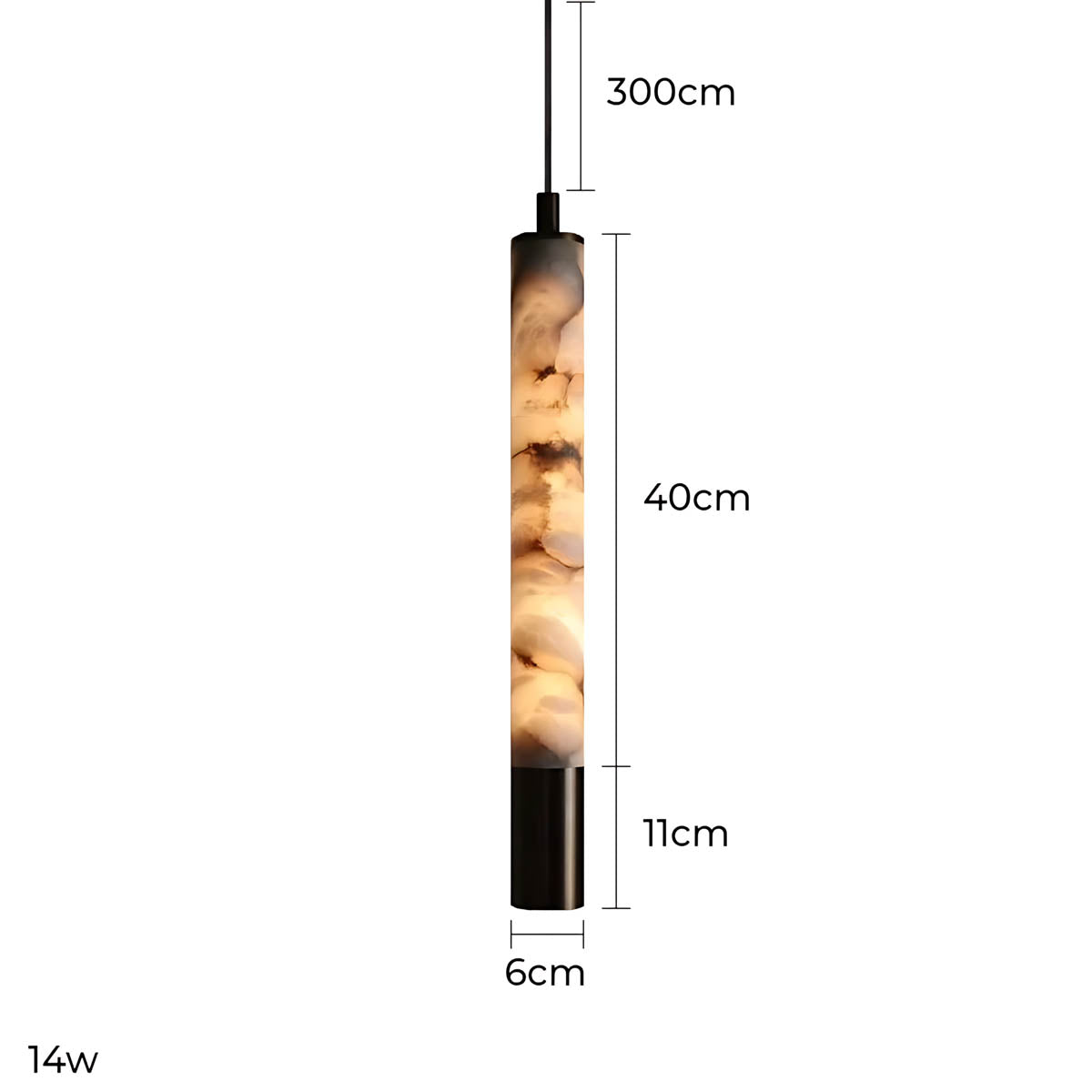 Kingsley Vessel Alabaster Linear Pendant Light — gallery image 10