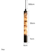 Kingsley Vessel Alabaster Linear Pendant Light — gallery image 11