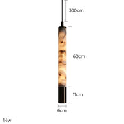 Kingsley Vessel Alabaster Linear Pendant Light — gallery image 12