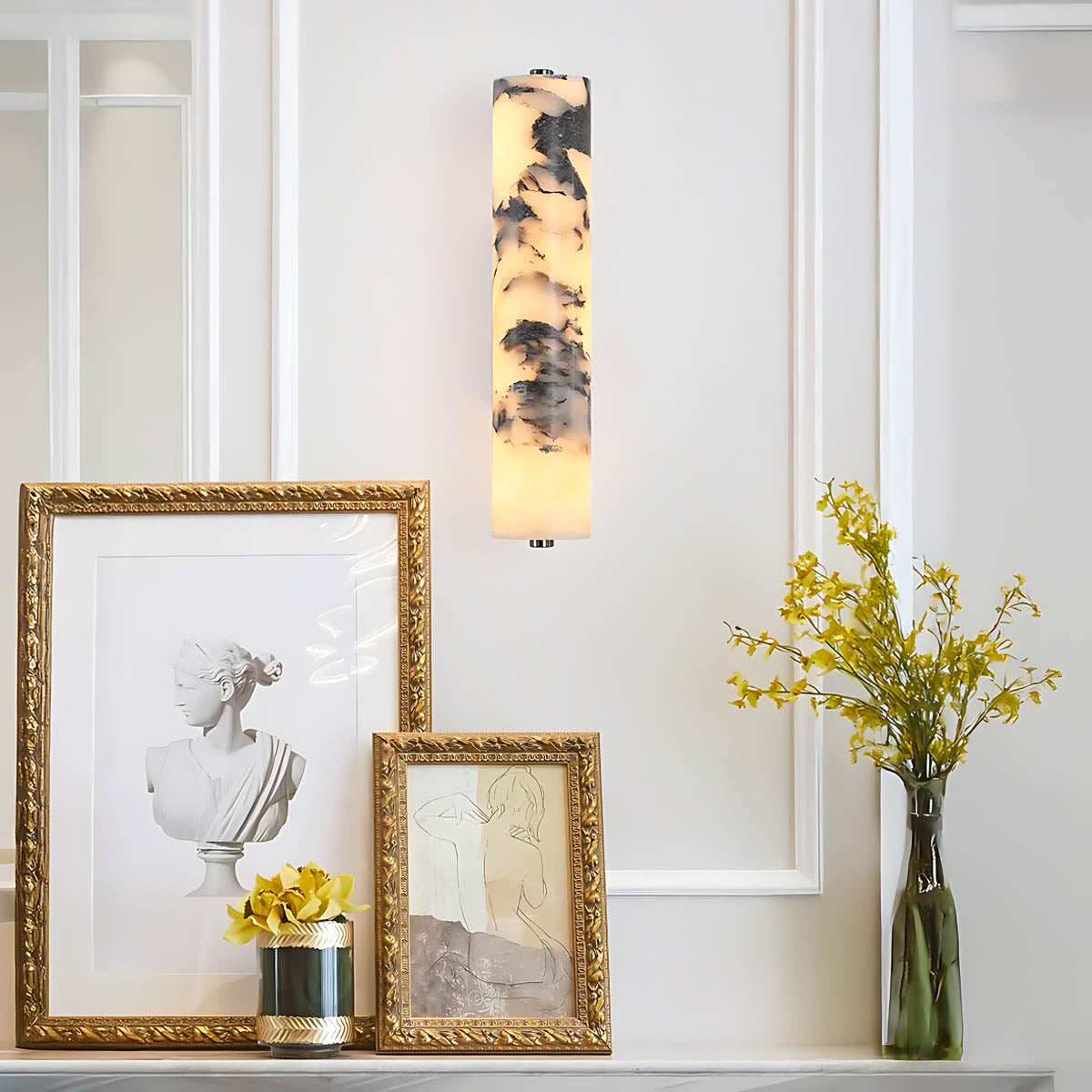 Riverton Vessel Marble Wall Sconce — gallery image 2
