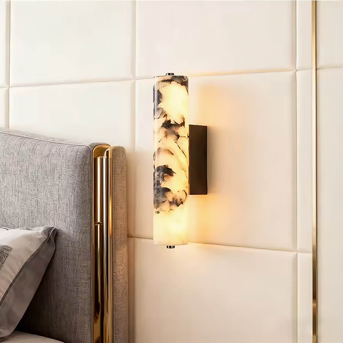 Riverton Vessel Marble Wall Sconce — gallery image 4