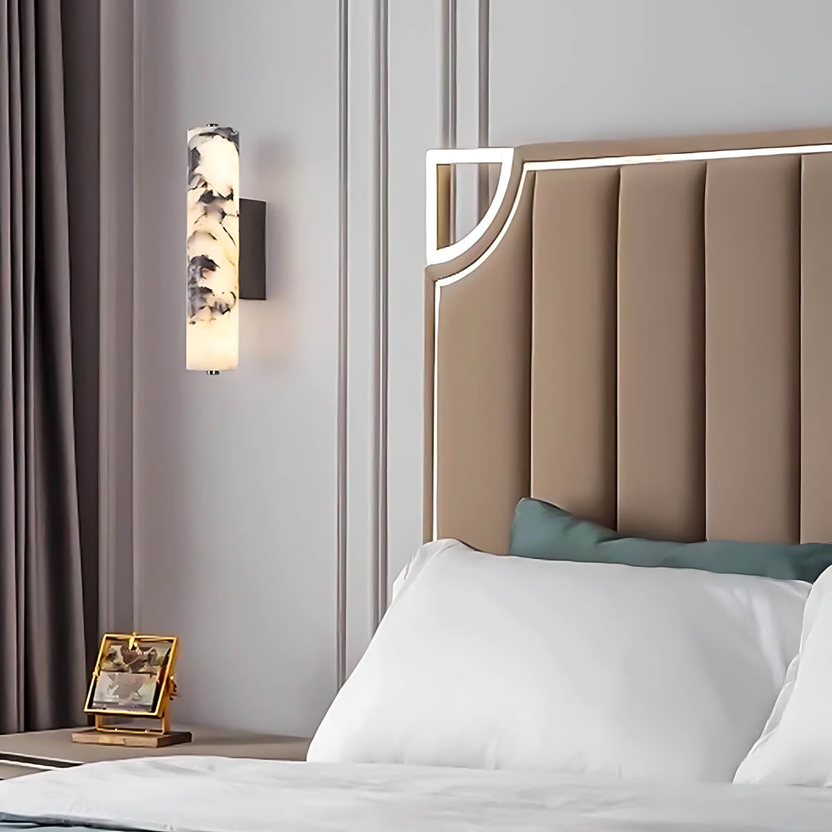 Riverton Vessel Marble Wall Sconce — gallery image 9