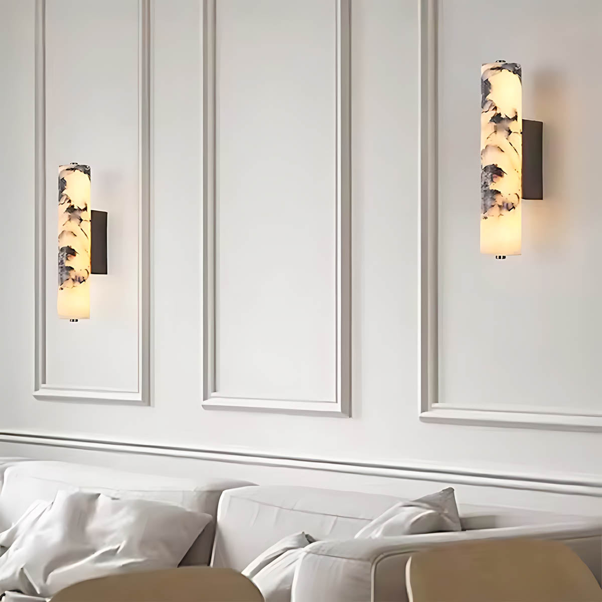 Riverton Vessel Marble Wall Sconce — gallery image 3