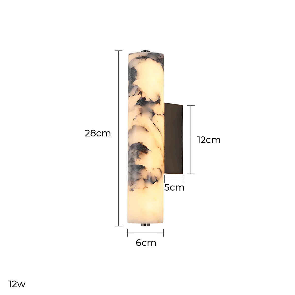 Riverton Vessel Marble Wall Sconce — gallery image 13
