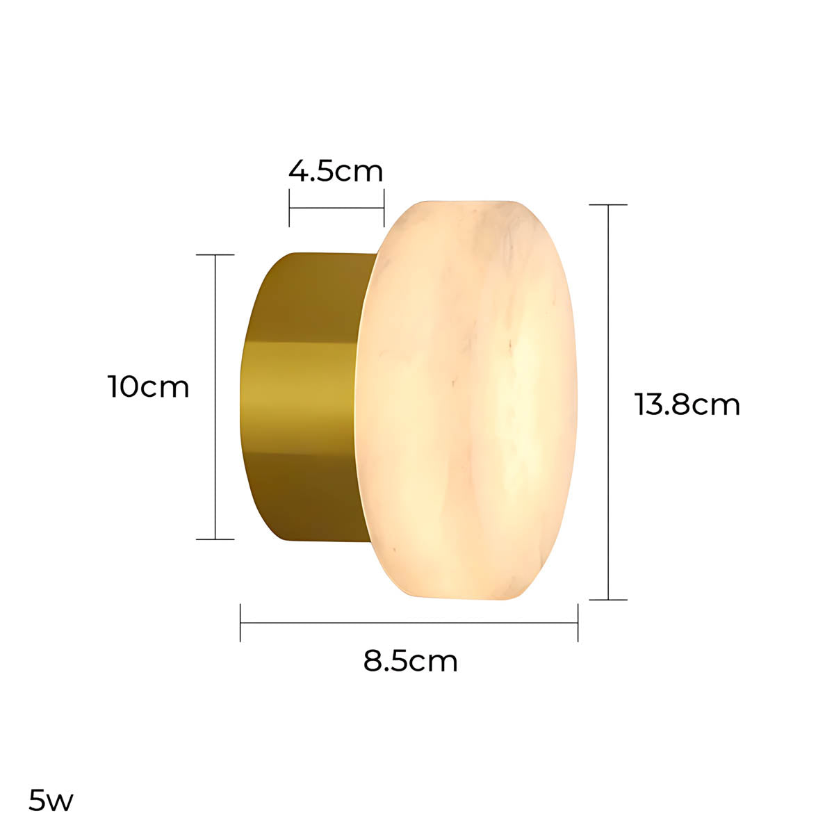 Brookfield Vessel Marble Wall Sconce — gallery image 16