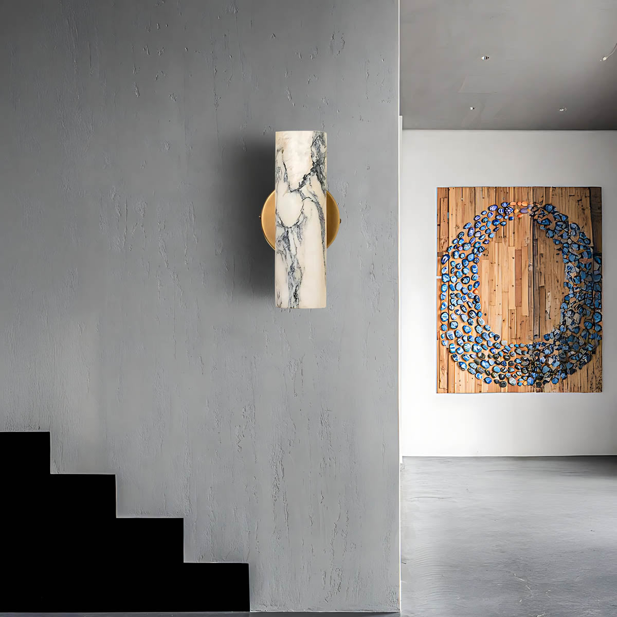 Eastmere Vessel Marble Wall Sconce — gallery image 3
