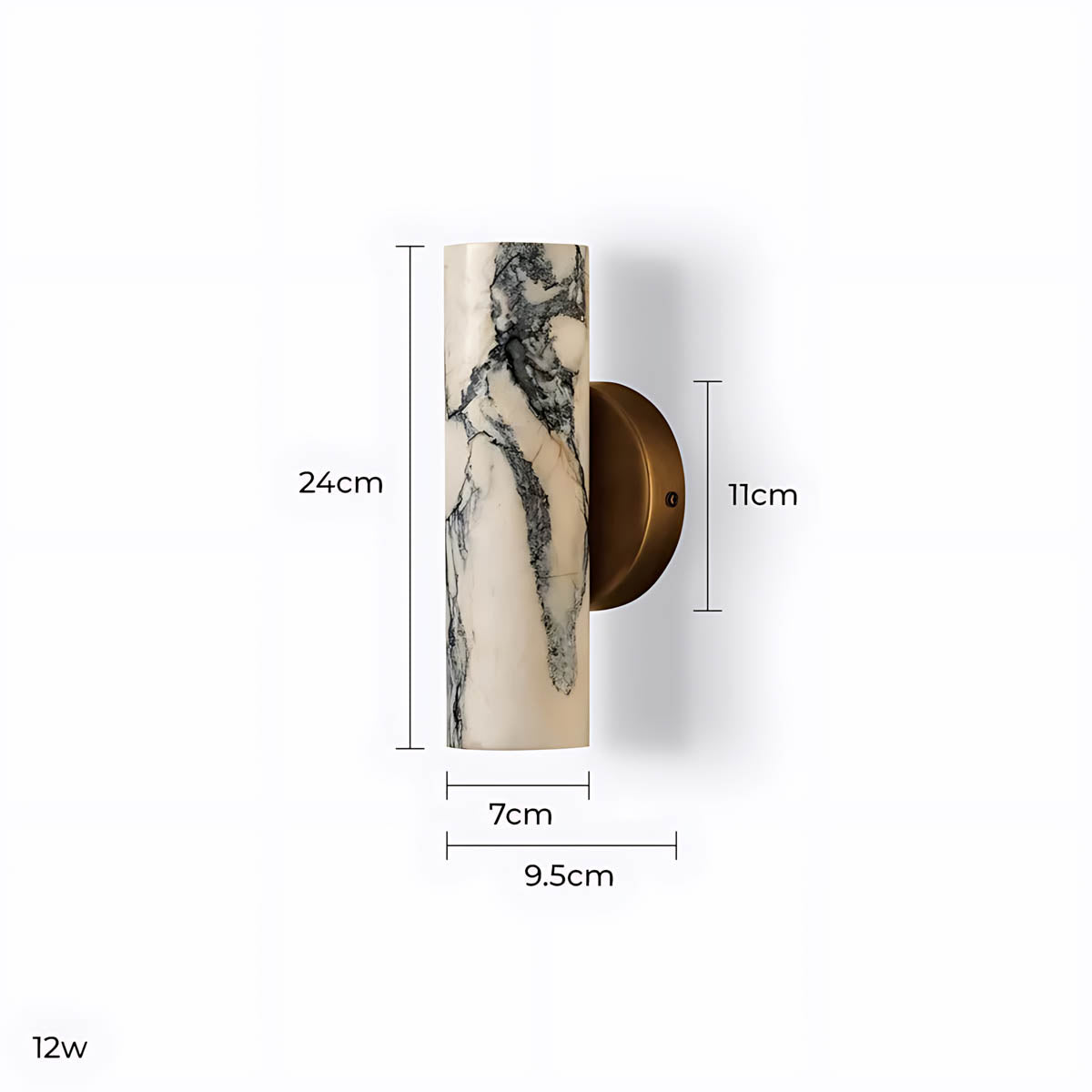 Eastmere Vessel Marble Wall Sconce — gallery image 9