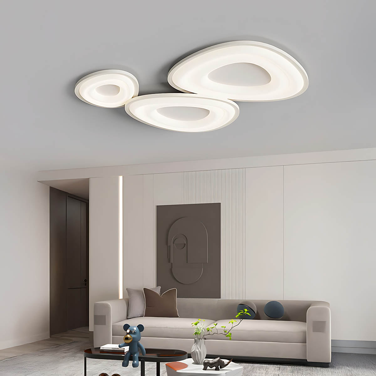 Northwick Vessel Acrylic Pebble Ceiling Light — gallery image 4