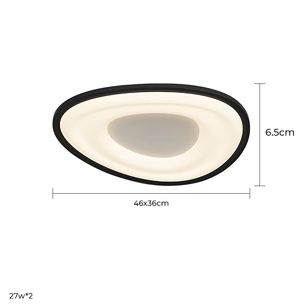 Northwick Vessel Acrylic Pebble Ceiling Light — gallery image 14