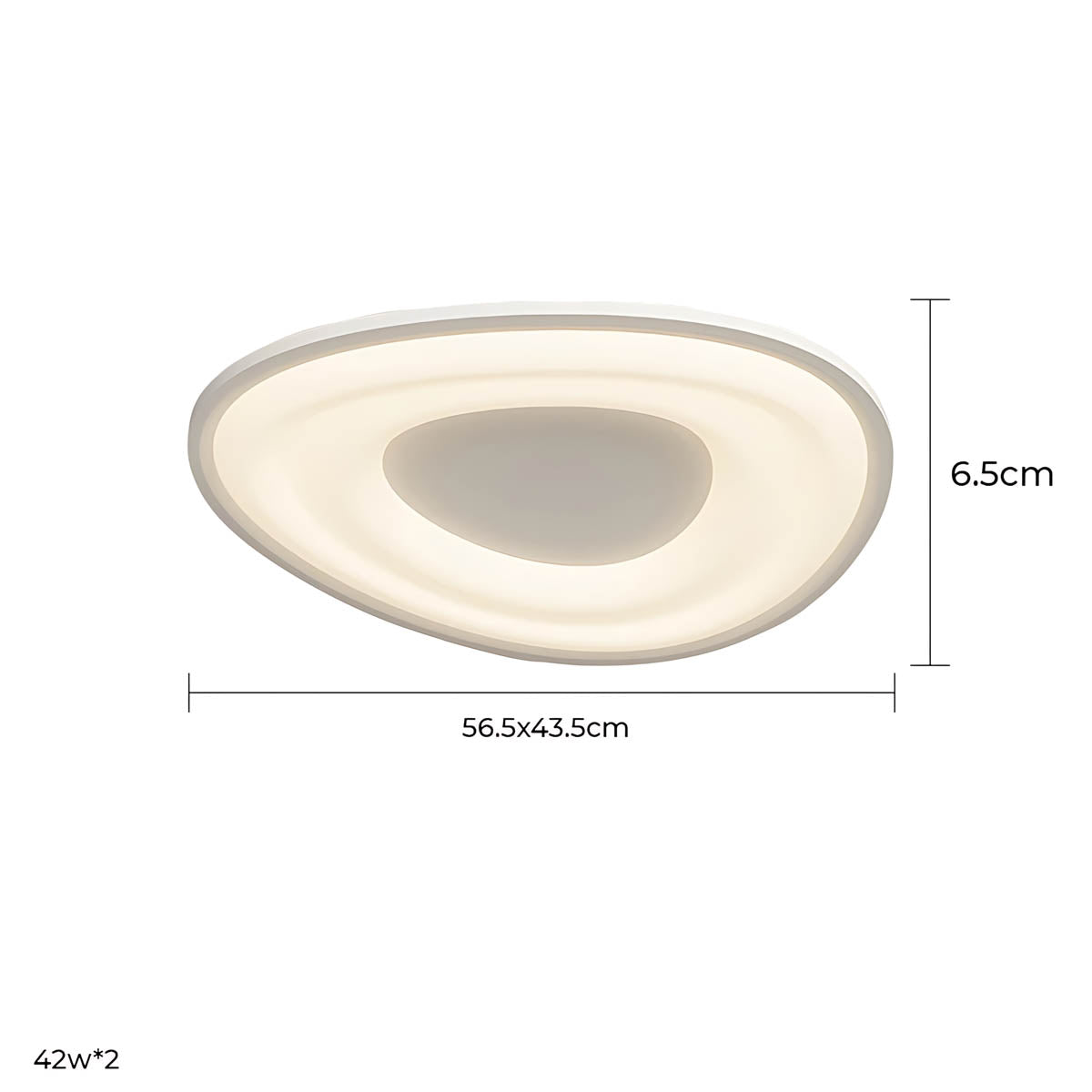 Northwick Vessel Acrylic Pebble Ceiling Light — gallery image 18