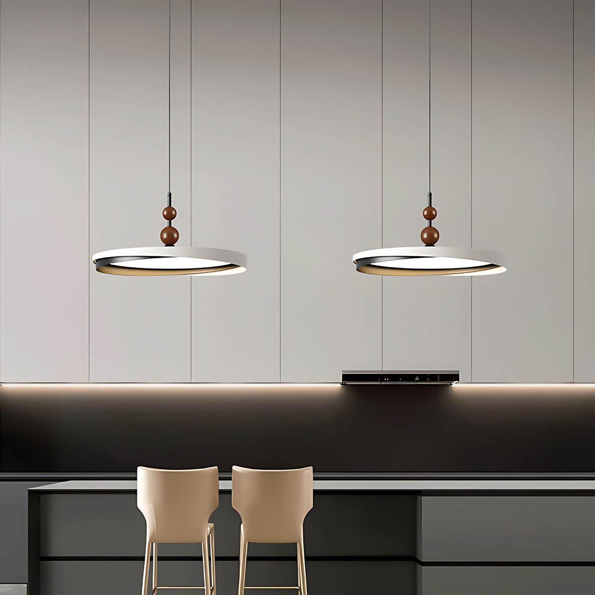 Westcott Vessel Aluminum Ring Pendant Light — gallery image 2