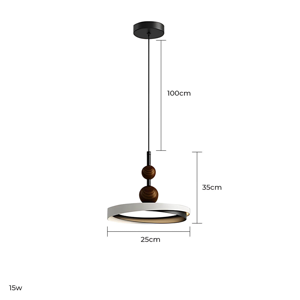 Westcott Vessel Aluminum Ring Pendant Light — gallery image 13