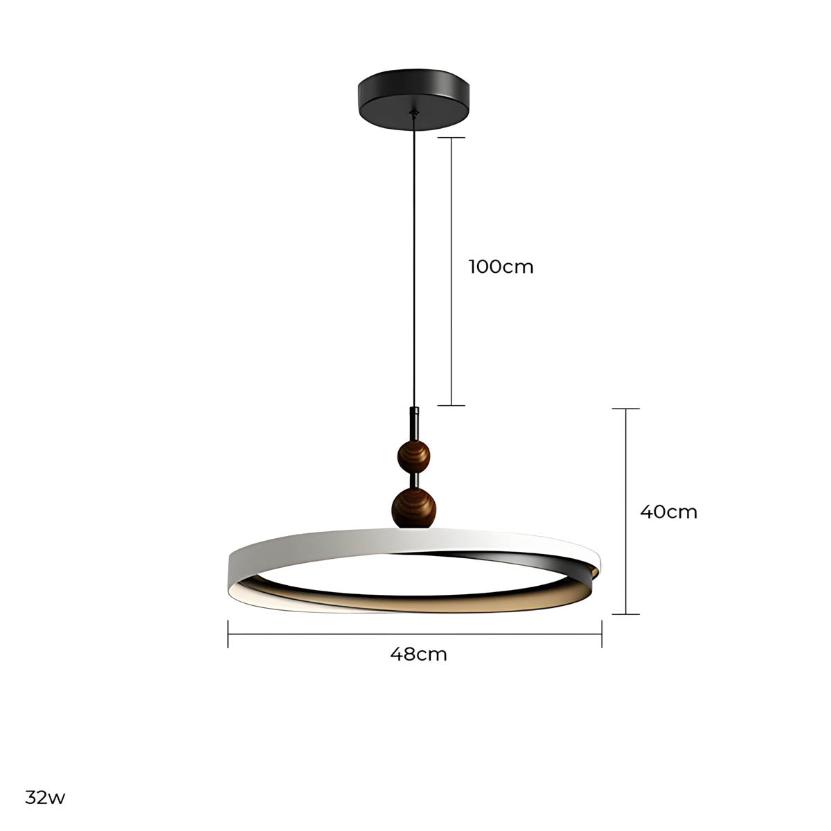 Westcott Vessel Aluminum Ring Pendant Light — gallery image 15