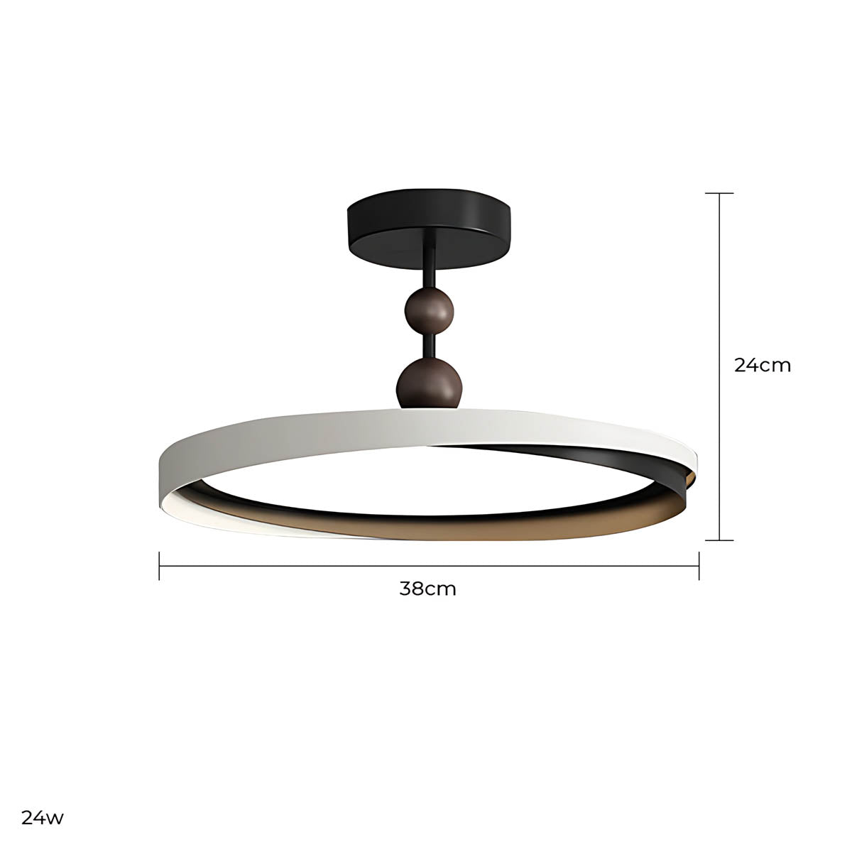Westcott Vessel Aluminum Ring Pendant Light — gallery image 17