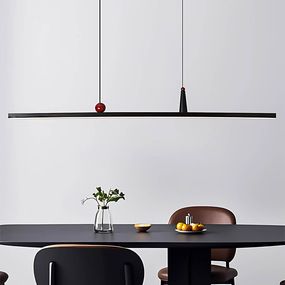 Alderwood Vessel Aluminum Linear Pendant Light — gallery image 8