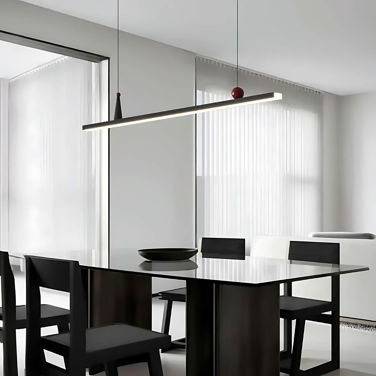 Alderwood Vessel Aluminum Linear Pendant Light — gallery image 10