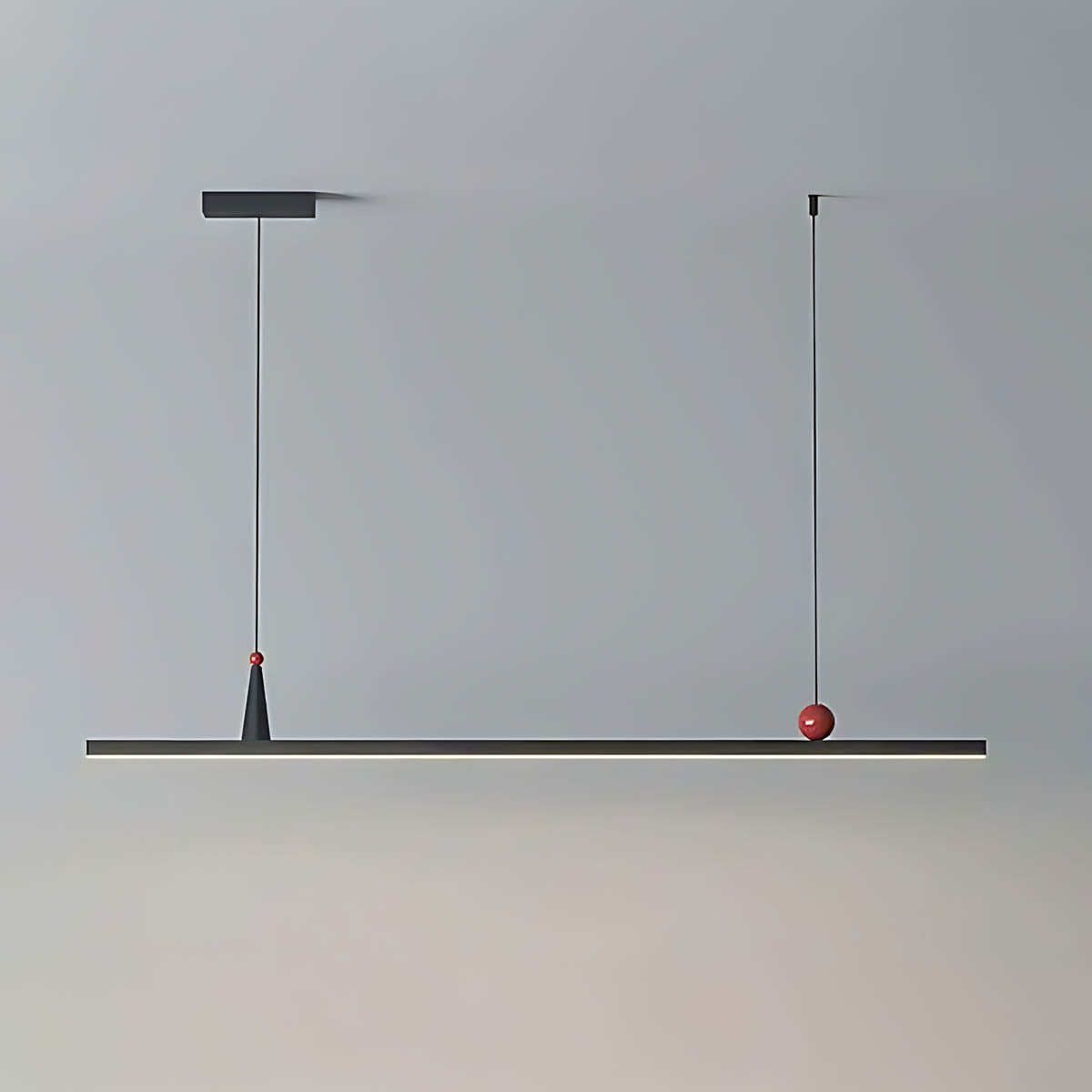 Alderwood Vessel Aluminum Linear Pendant Light — gallery image 11