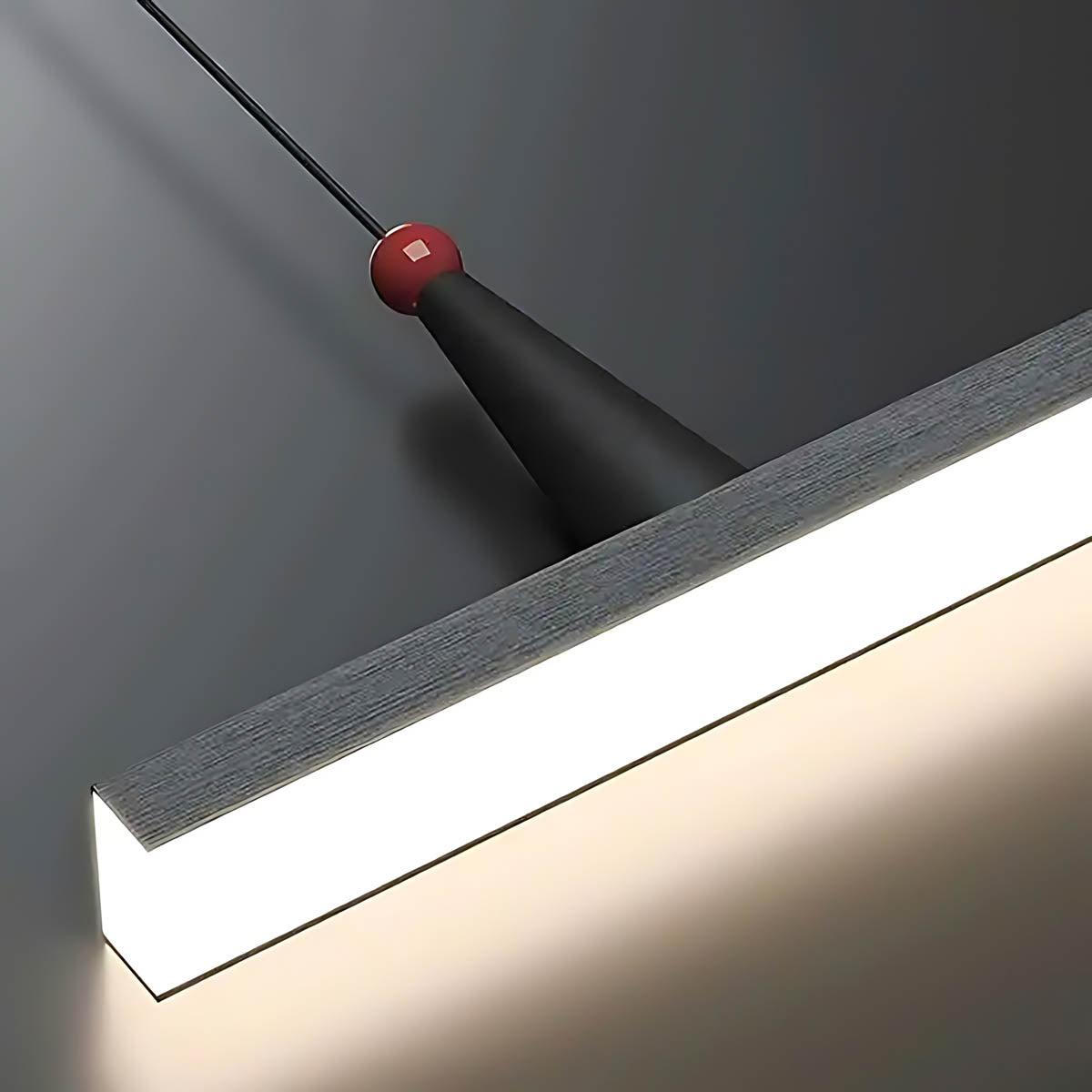 Alderwood Vessel Aluminum Linear Pendant Light — gallery image 13