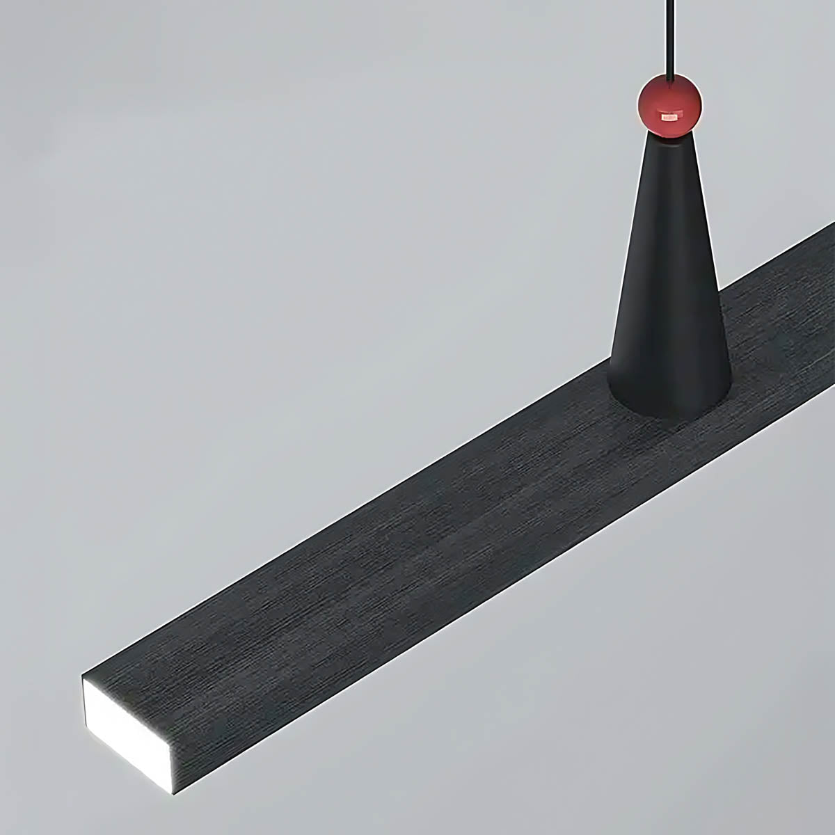 Alderwood Vessel Aluminum Linear Pendant Light — gallery image 14
