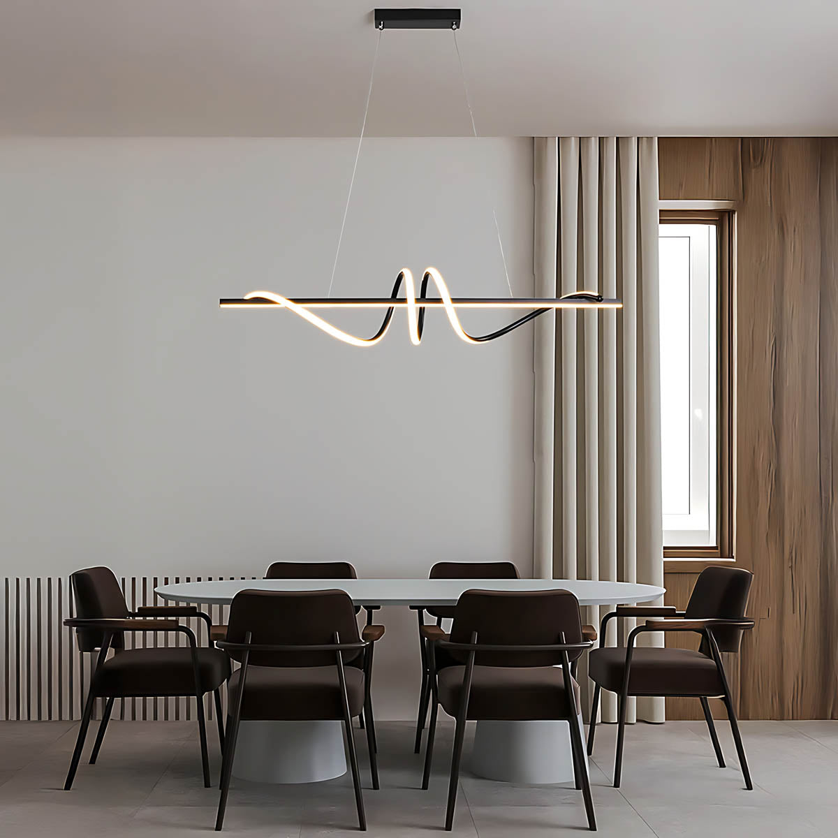 Cranford Vessel Aluminum Linear Chandelier — gallery image 5