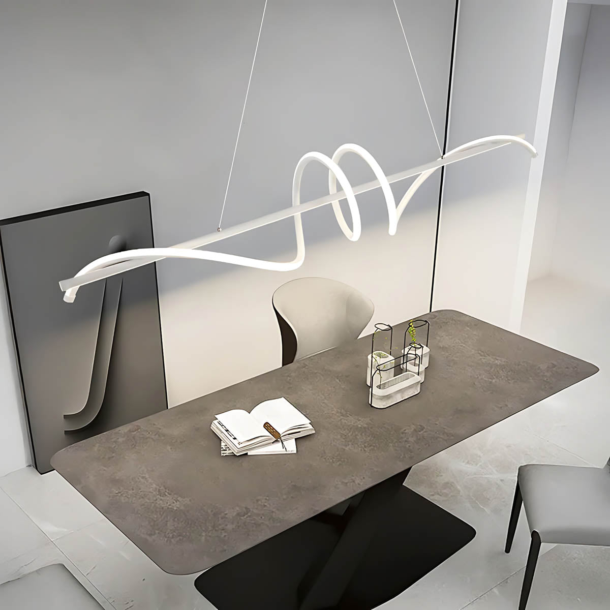 Cranford Vessel Aluminum Linear Chandelier — gallery image 10