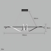 Cranford Vessel Aluminum Linear Chandelier — gallery image 13