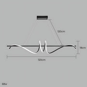 Cranford Vessel Aluminum Linear Chandelier — gallery image 14