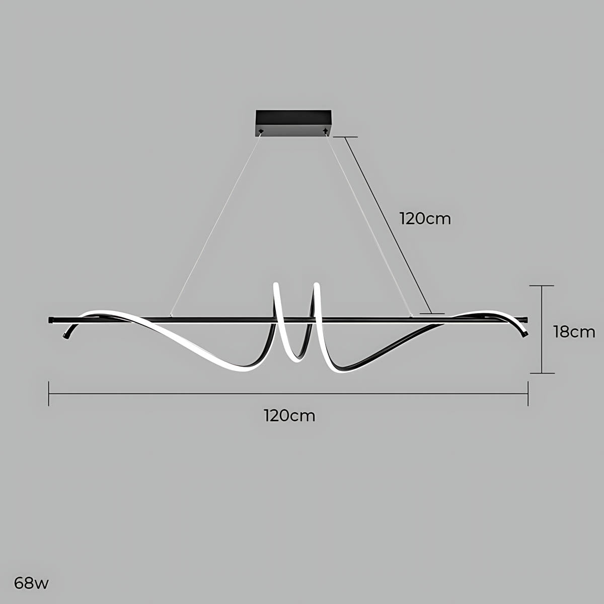 Cranford Vessel Aluminum Linear Chandelier — gallery image 14