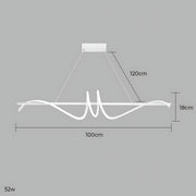 Cranford Vessel Aluminum Linear Chandelier — gallery image 15