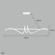 Cranford Vessel Aluminum Linear Chandelier — gallery image 16