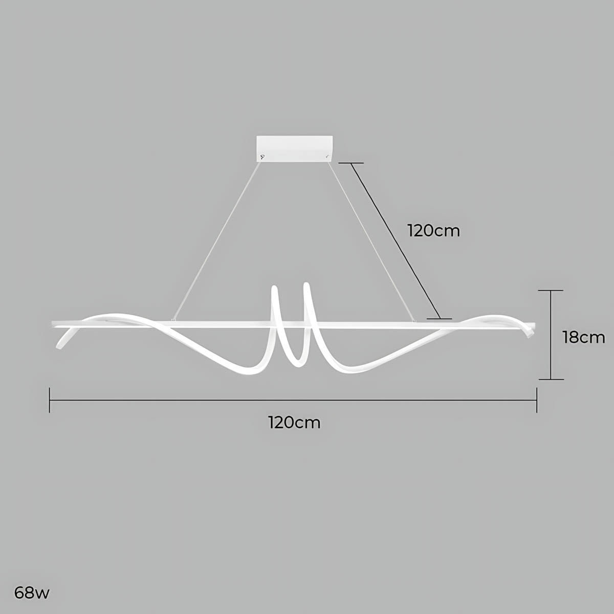 Cranford Vessel Aluminum Linear Chandelier — gallery image 16
