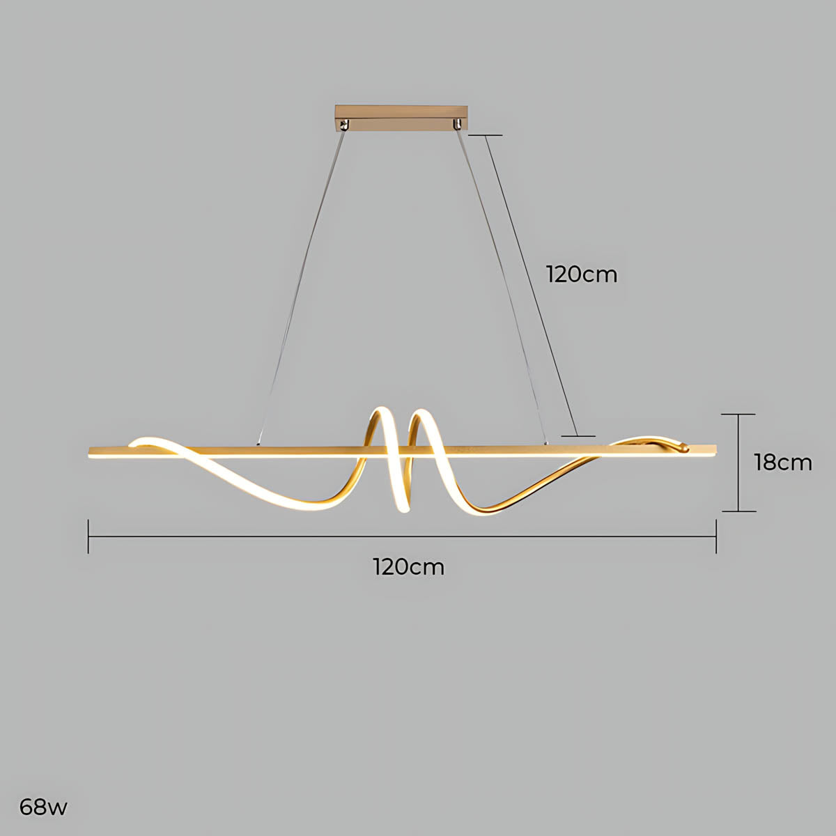 Cranford Vessel Aluminum Linear Chandelier — gallery image 18