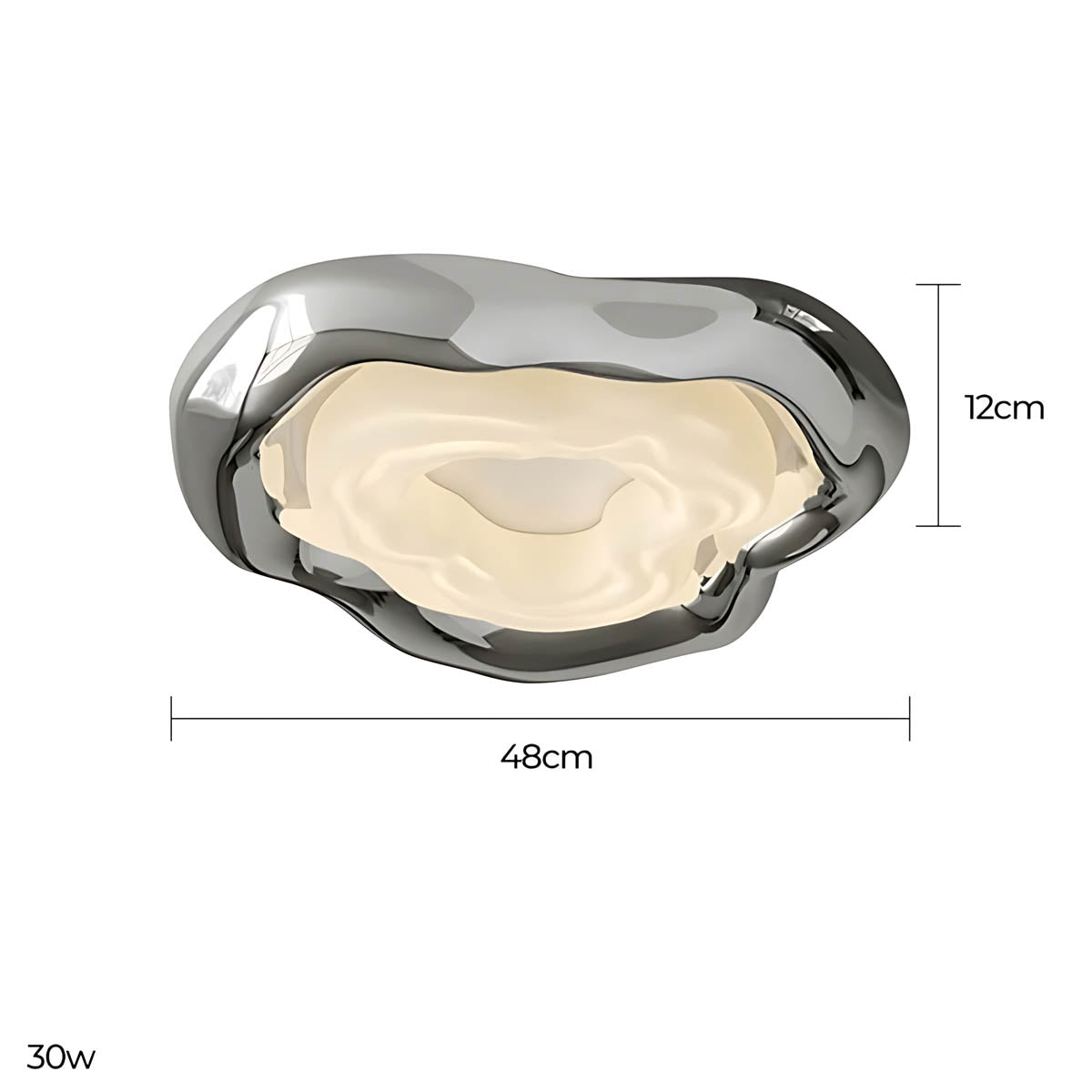 Fernwood Vessel Acrylic Ceiling Light — gallery image 10