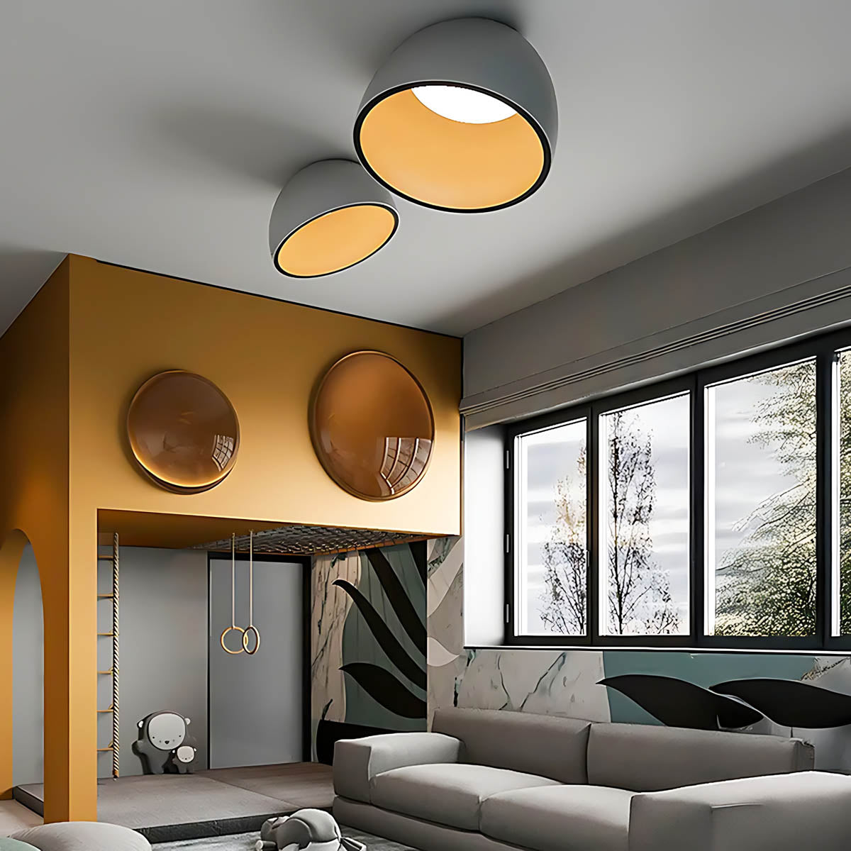 Hartley Vessel Acrylic Dome Ceiling Light — gallery image 8