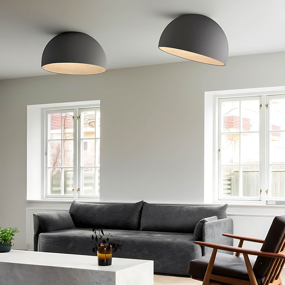 Hartley Vessel Acrylic Dome Ceiling Light — gallery image 4