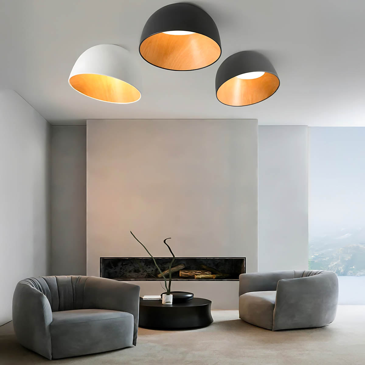 Hartley Vessel Acrylic Dome Ceiling Light — gallery image 2