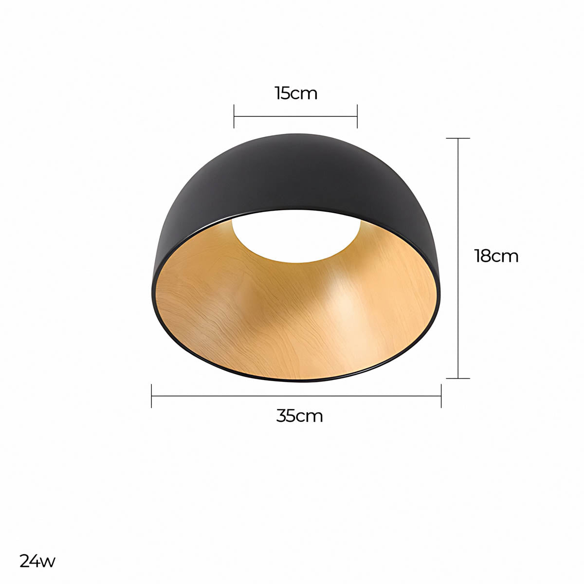 Hartley Vessel Acrylic Dome Ceiling Light — gallery image 17