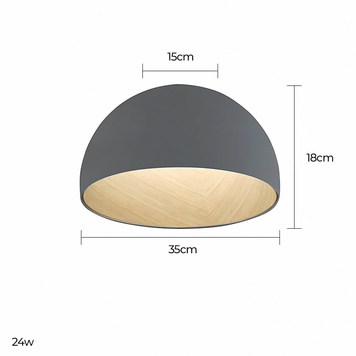 Hartley Vessel Acrylic Dome Ceiling Light — gallery image 19