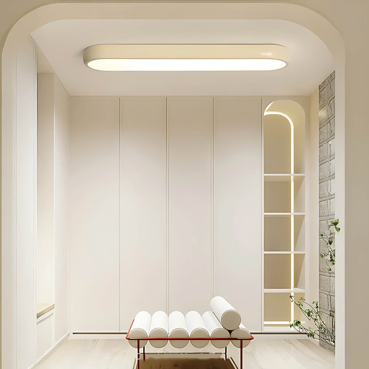 Rosewood Vessel Acrylic Ceiling Light — gallery image 2