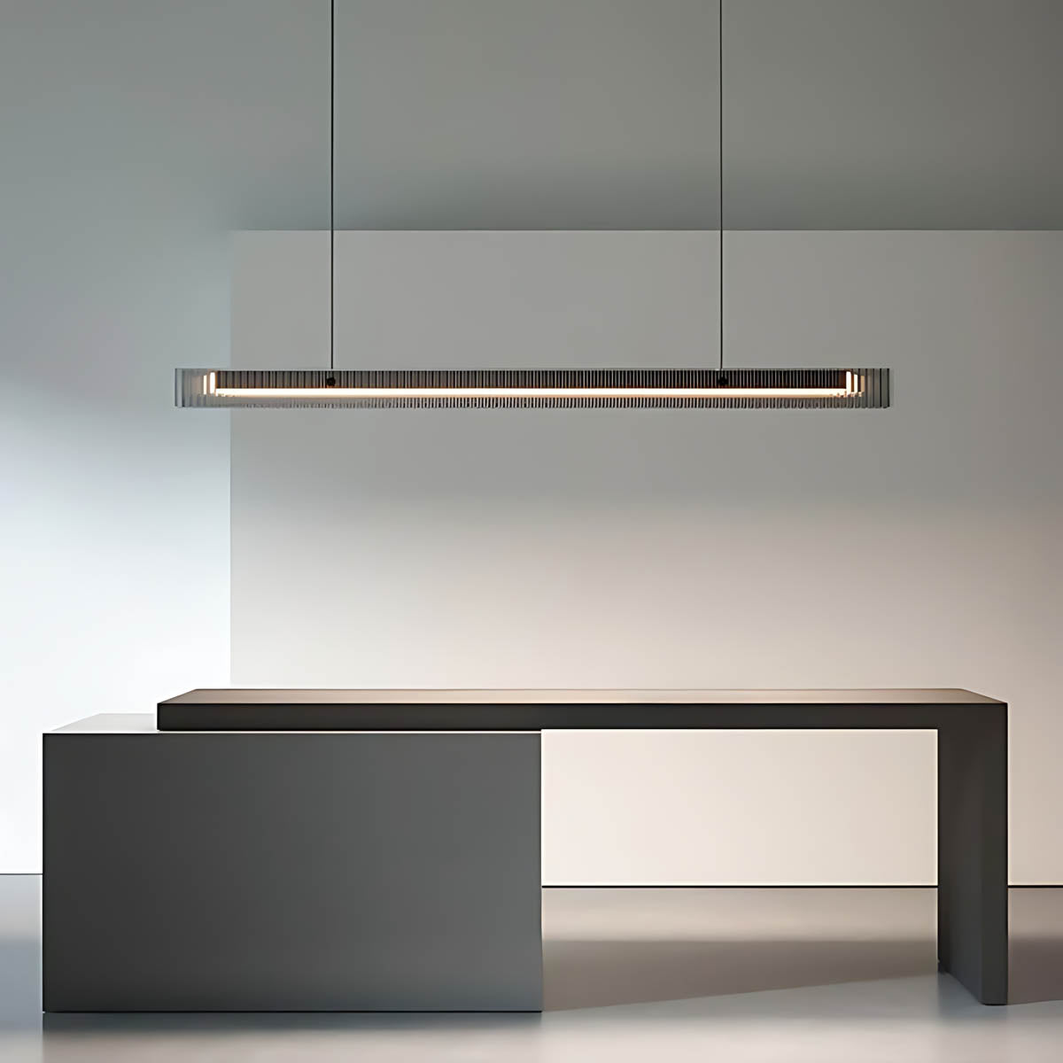 Sherwood Vessel Glass Fluted Pendant Light — gallery image 5