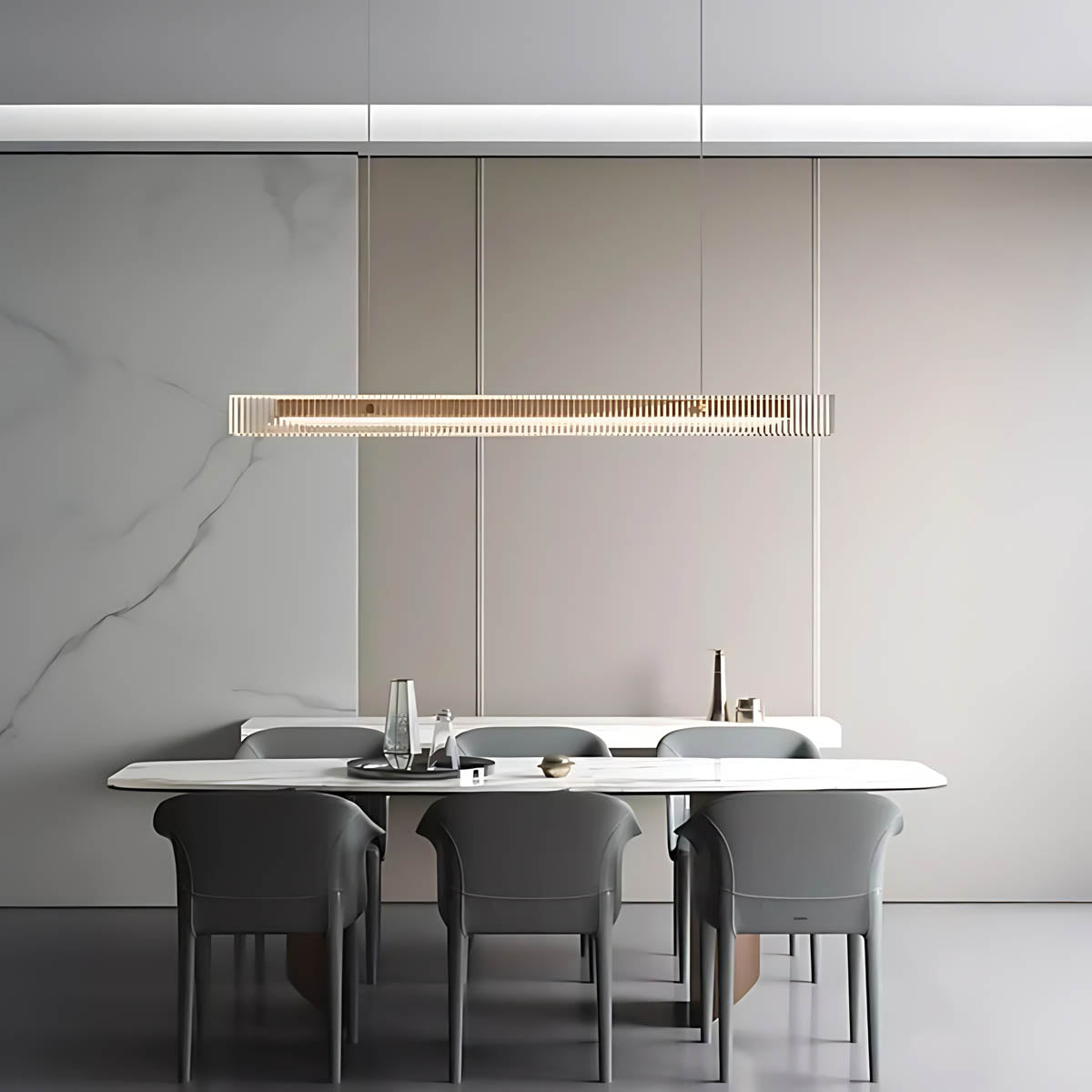 Sherwood Vessel Glass Fluted Pendant Light — gallery image 11
