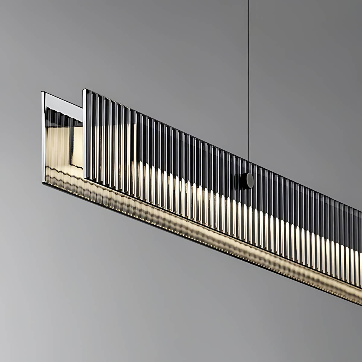 Sherwood Vessel Glass Fluted Pendant Light — gallery image 14