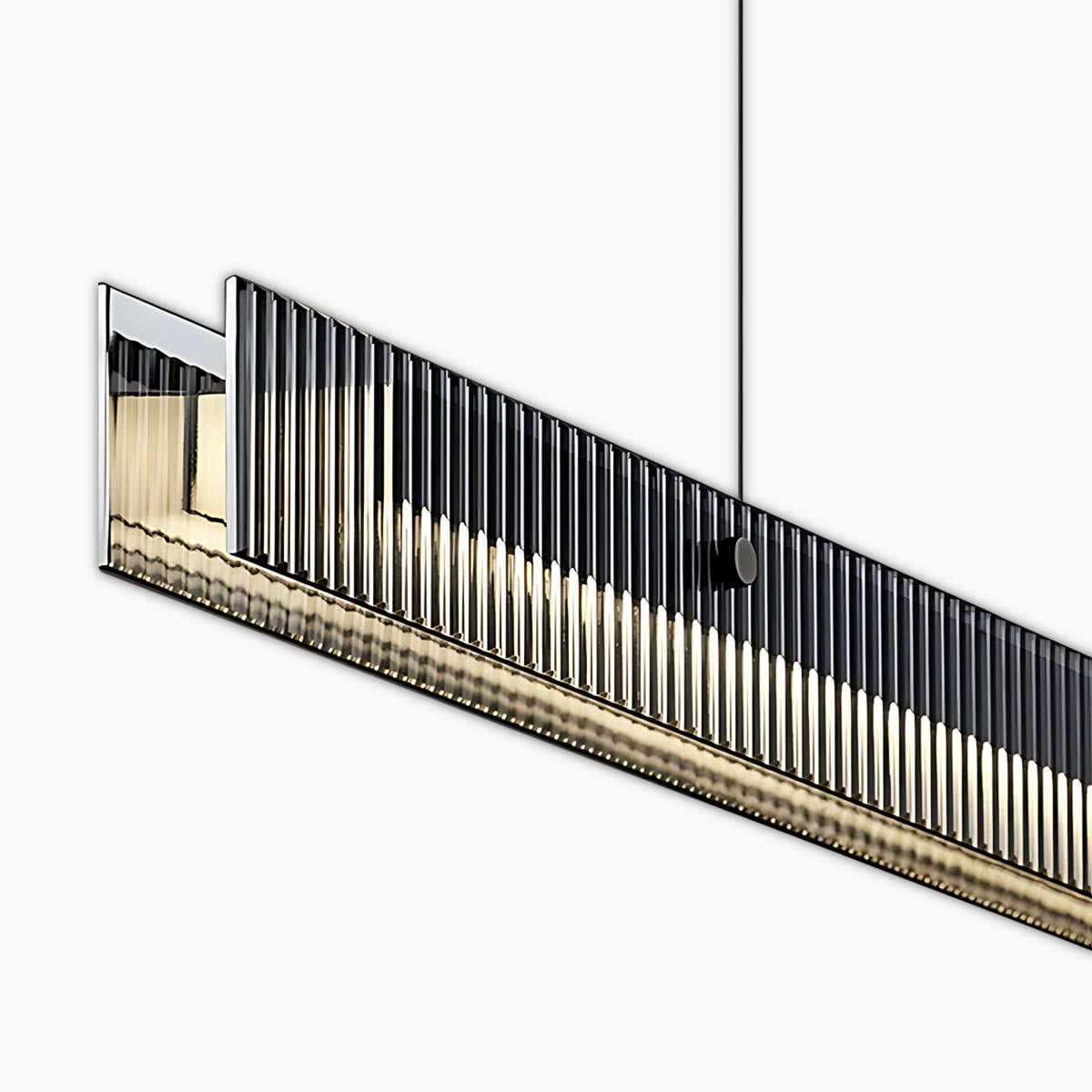 Sherwood Vessel Glass Fluted Pendant Light — gallery image 1