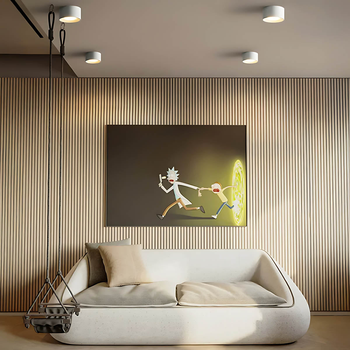 Willoughby Vessel Acrylic Cluster Ceiling Light — gallery image 3