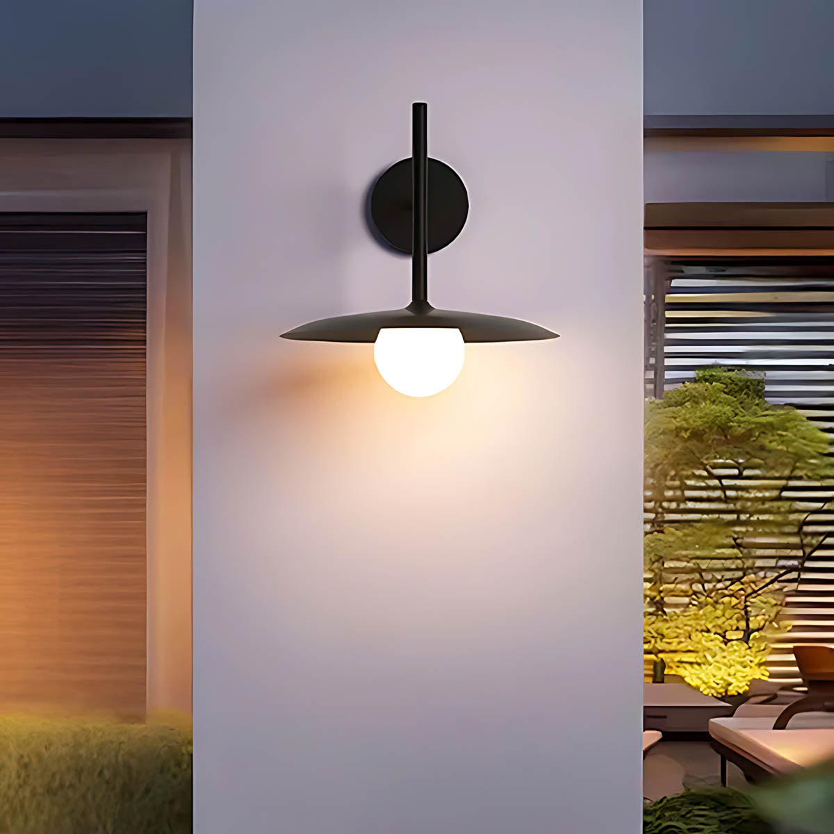 Acorn Vessel Glass Globe Wall Sconce — gallery image 2