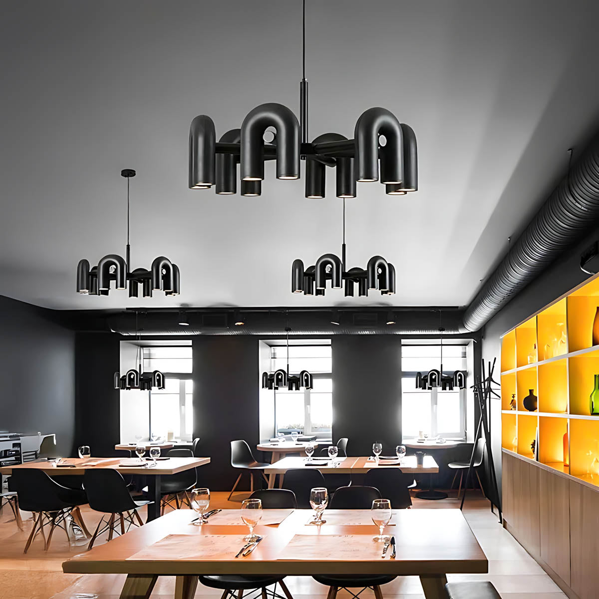Eversley Vessel Resin Linear Chandelier — gallery image 3
