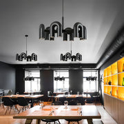 Eversley Vessel Resin Linear Chandelier — gallery image 3