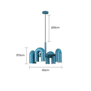 Eversley Vessel Resin Linear Chandelier — gallery image 22