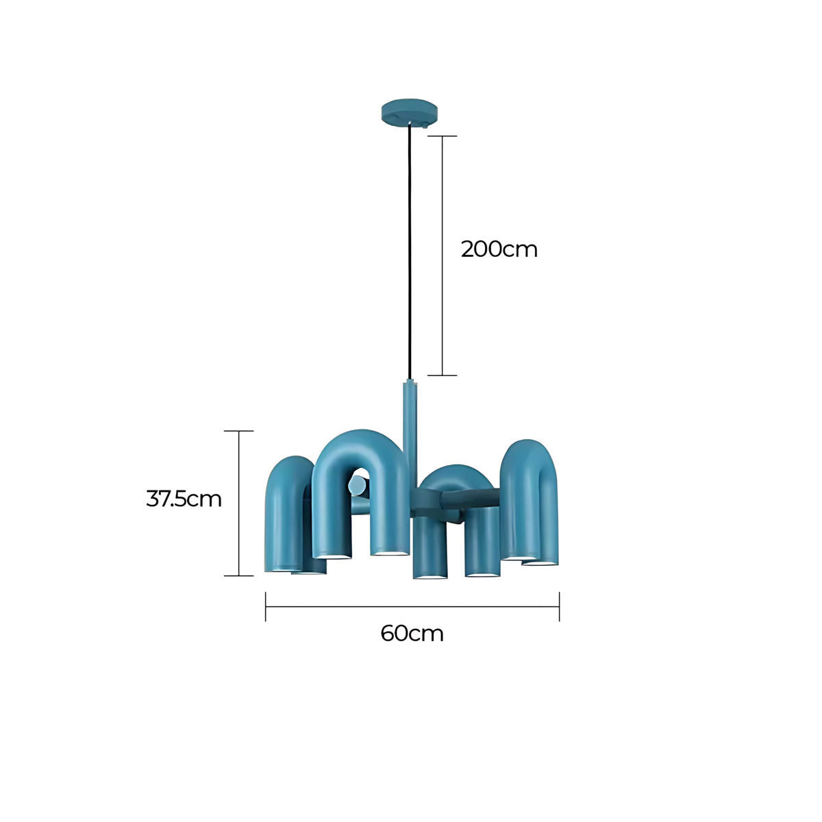 Eversley Vessel Resin Linear Chandelier — gallery image 22