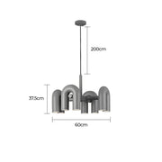 Eversley Vessel Resin Linear Chandelier — gallery image 23